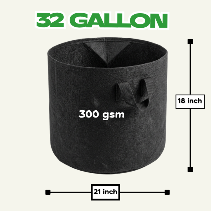 Large Grow Bag 32 Gallon
