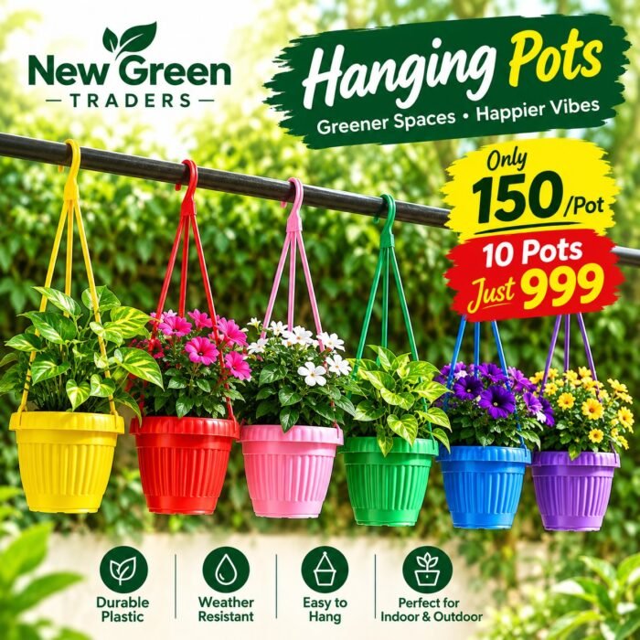 Buy Plastic hanging pots for plants in Pakistan