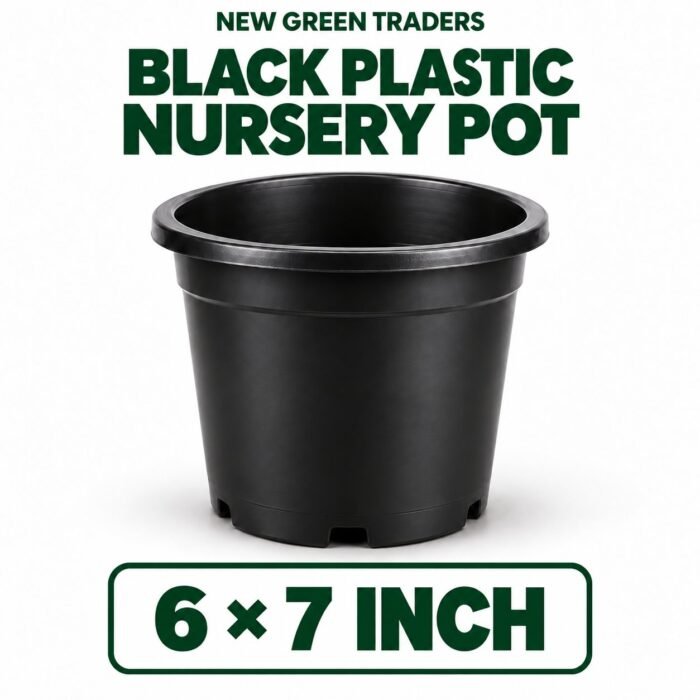 plastic pots for plants 6 by 7 inch