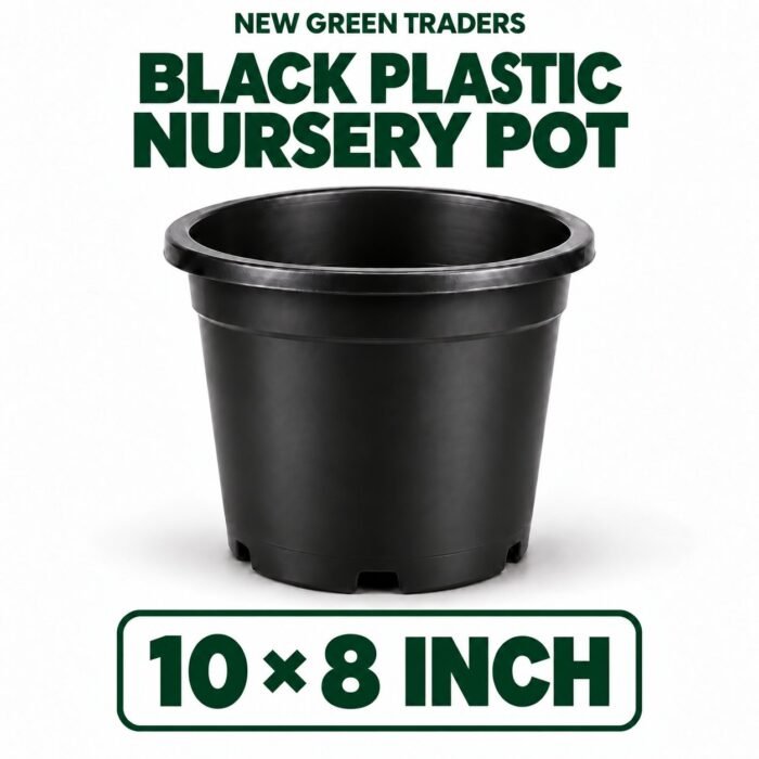 Plastic pots for plants 10 by 8 inch size