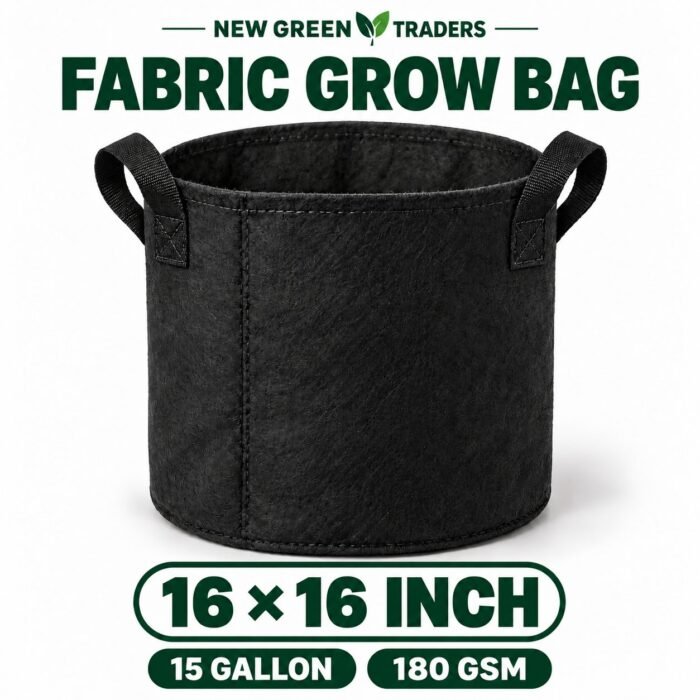 Grow bags for plants 16 by 16 inch | 15 gallon size | 180 GSM