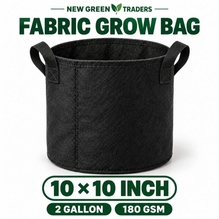 Grow bags for plants 10 by 10 inch | 5 gallon Grow bags | 180 GSM